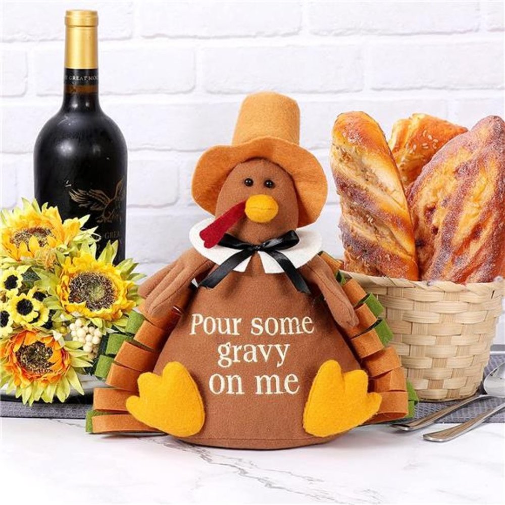 10 inches Thanksgiving Turkey, Thanksgiving Day Party Table Decoration Gift